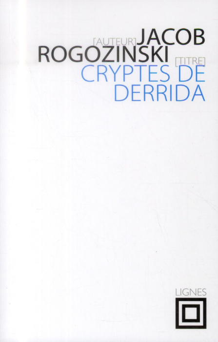 Emprunter Cryptes de Derrida livre