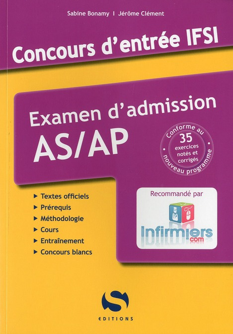 Emprunter Concours d'entrée IFSI. Examen d'admission AS/AP livre