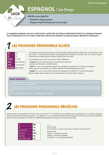 Emprunter Espagnol, les temps livre