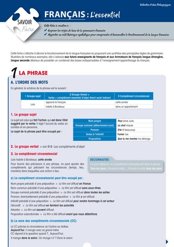 Emprunter Français : l'essentiel livre