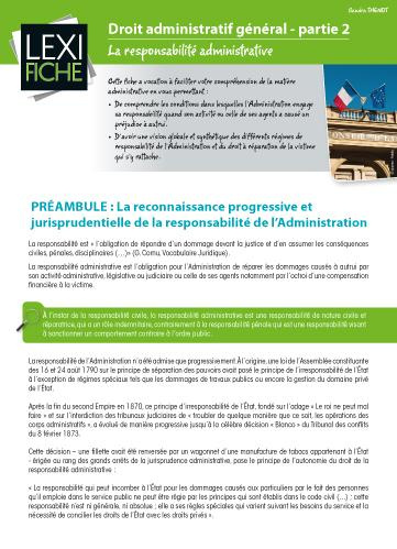 Emprunter Droit administratif général partie 2. La responsabilité administrative livre