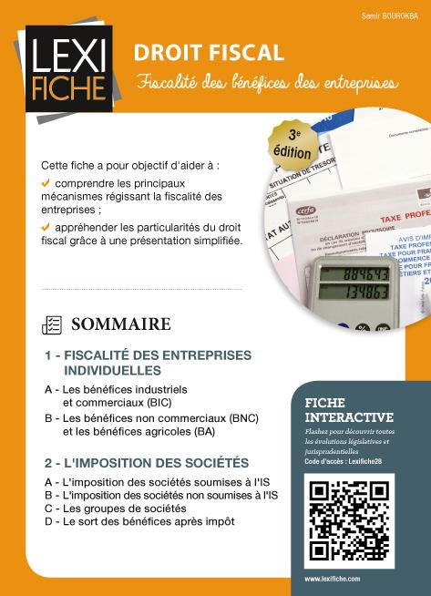 Emprunter Droit fiscal. Fiscalité des bénéfices des entreprises, 3e édition livre