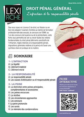 Emprunter Droit pénal général. L'infraction et la responsabilité pénale livre