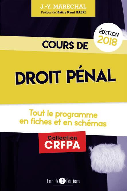 Emprunter Cours de droit pénal. Tout le programme en 80 fiches et en schémas, Edition 2018 livre