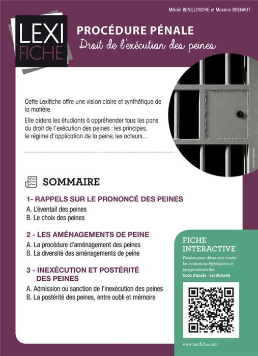 Emprunter Procédure pénale. Droit de l'exécution des peines livre