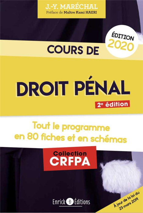 Emprunter Cours de droit pénal. Tout le programme en 80 fiches et en schémas livre