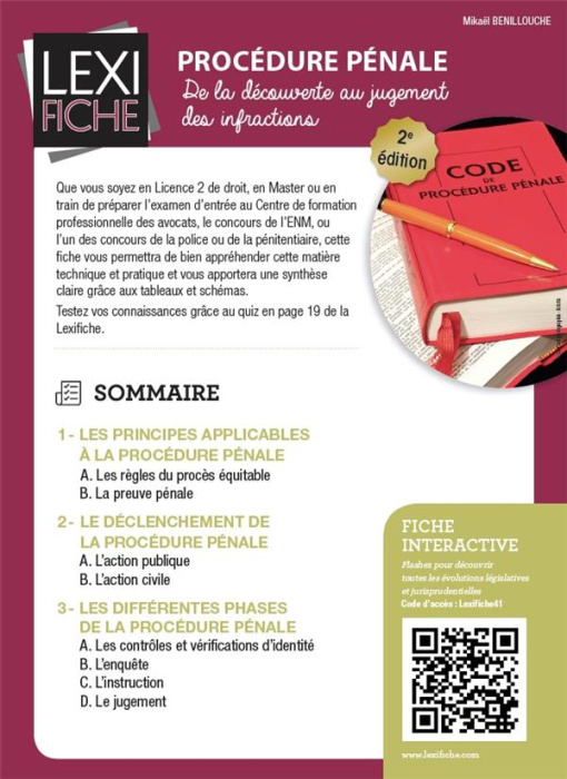 Emprunter Procédure pénale. De la découverte au jugement des infractions, 2e édition livre