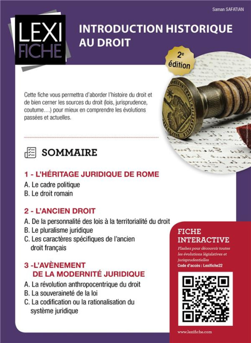 Emprunter Introduction historique au droit. 2e édition livre
