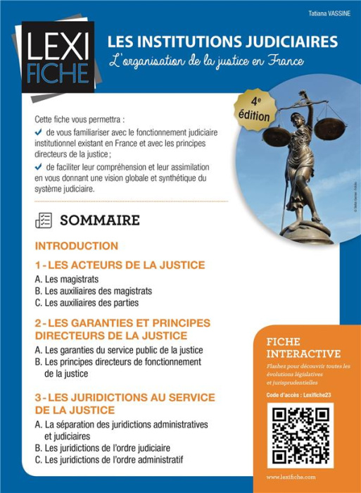 Emprunter Les institutions judiciaires. L'organisation de la justice en France, 4e édition livre