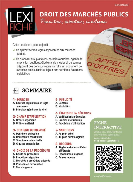 Emprunter Droit des marchés publics. Passation, exécution, sanctions livre