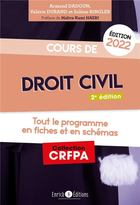Emprunter Cours de droit civil. Tout le programme en fiches et en schémas, Edition 2022 livre
