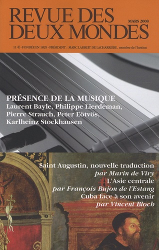 Emprunter Revue des deux Mondes Mars 2008 : Présence de la musique livre