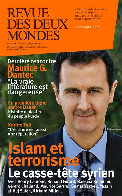 Emprunter Revue des deux Mondes Septembre 2016 : L'Occident face à la Syrie livre
