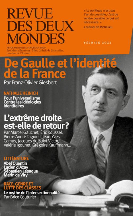 Emprunter Revue des deux Mondes Février 2022 : De Gaulle et l'identité de la France livre