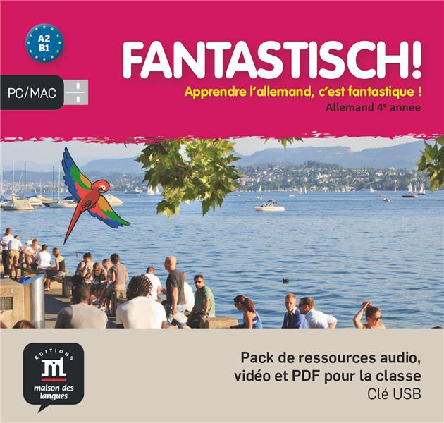 Emprunter Allemand 4ème année A2/B1 Fantastisch. Pack de ressources audio/vidéo, avec 1 Clé USB livre