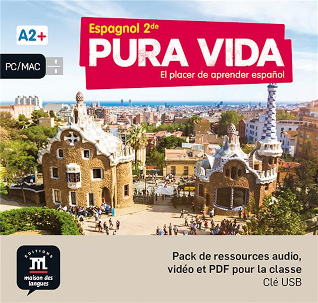 Emprunter PURA VIDA 2DE - CLE USB (AUDIO VIDEO) - EL PLACER DE APRENDER ESPANOL livre