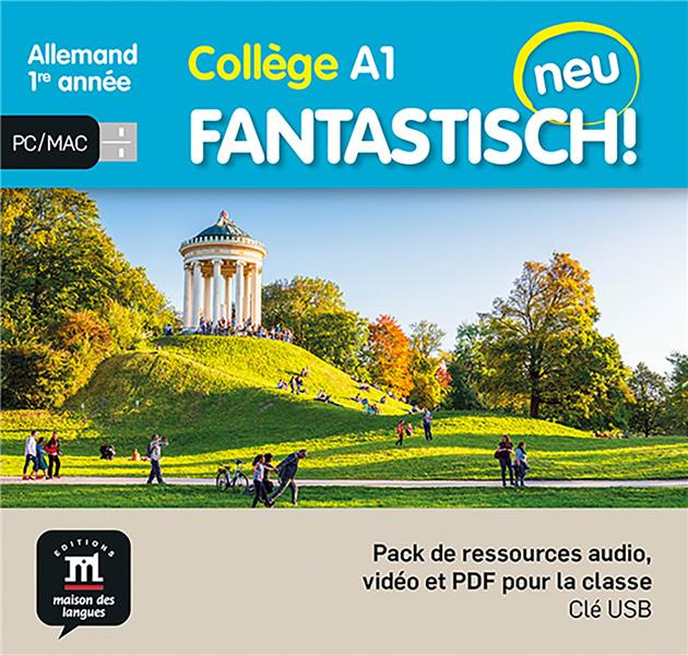 Emprunter FANTASTISCH! NEU 1RE ANNEE - PACK DE RESSOURCE AUDIO, VIDEO ET PDF POUR LA CLASSE livre