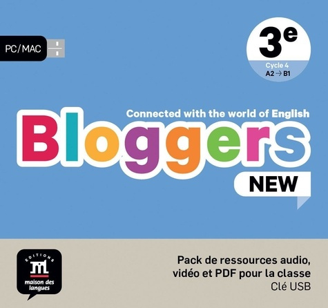 Emprunter BLOGGERS NEW 3E - PACK DE RESSOURCE AUDIO, VIDEO ET PDF POUR LA CLASSE livre