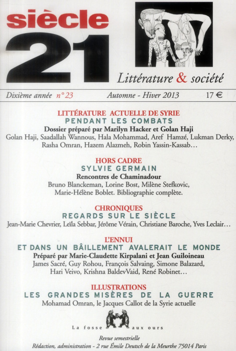 Emprunter Siècle 21 N° 23, automne-hiver 2013 livre
