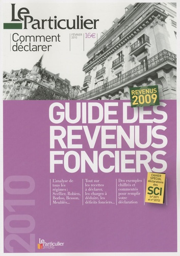 Emprunter GUIDE DES REVENUS FONCIERS 2010. REVENUS 2009 livre