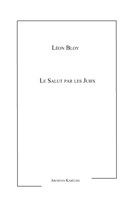 Emprunter Le salut par les juifs livre