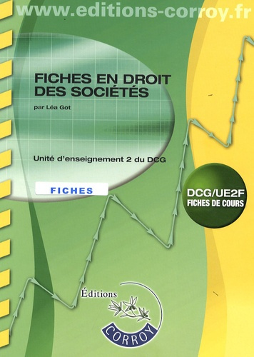 Emprunter FICHES EN DROIT DES SOCIETES.POCHETTE FICHES DE COURS. UNITED'ENSEIGNEMENT 2 DU livre
