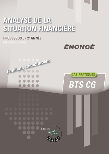Emprunter ANALYSE DE LA SITUATION FINANCIERE - ENONCE - PROCESSUS 6 DU BTS CG livre