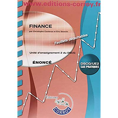 Emprunter FINANCE ENONCE - UE 2 DU DSCG livre