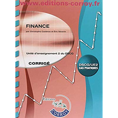 Emprunter FINANCE CORRIGE - UE 2 DU DSCG livre