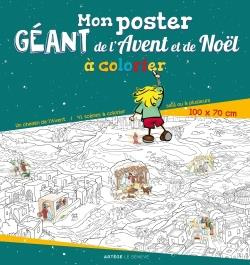 Emprunter Mon poster géant de l'Avent et de Noël à colorier livre