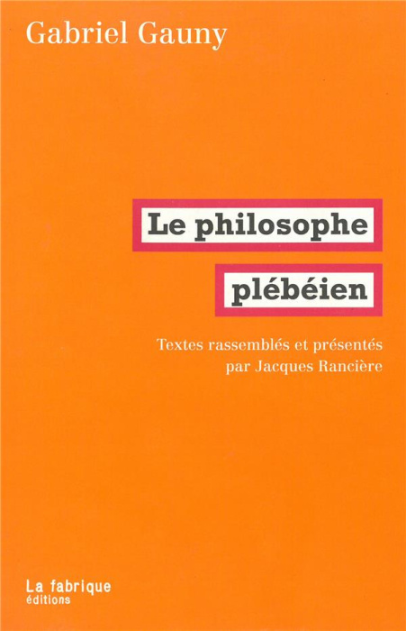 Emprunter Le philosophe plébéien livre