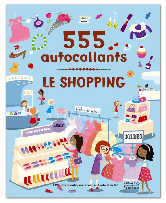 Emprunter Le shopping. 555 autocollants livre