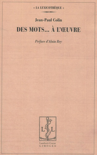 Emprunter Des mots ... à l'oeuvre livre