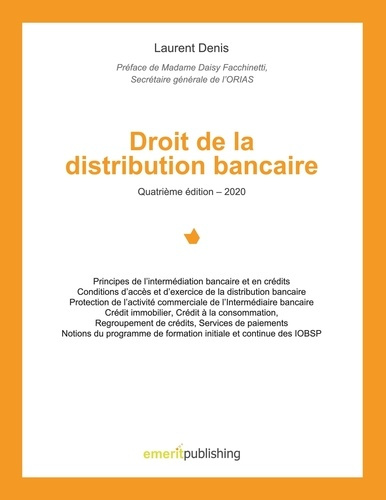 Emprunter Droit de la distribution bancaire. 4e édition livre