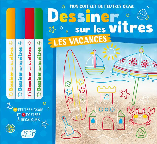 Emprunter Les vacances. Avec 4 feutres craie et 6 posters à décalquer livre