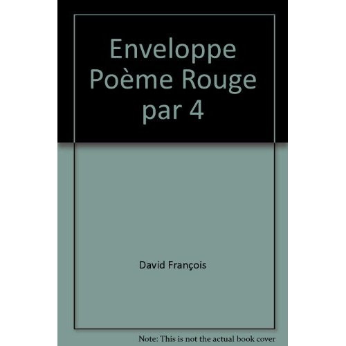 Emprunter Enveloppe poeme rouge par 4 livre