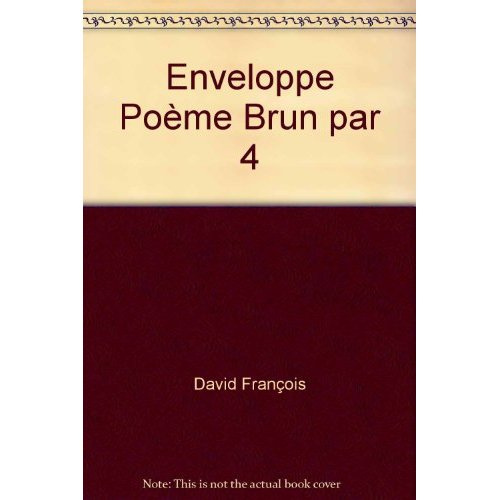 Emprunter Enveloppe poeme brun par 4 livre