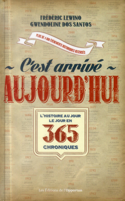 Emprunter C'est arrivé aujourd'hui. L'histoire au jour le jour en 365 chroniques livre