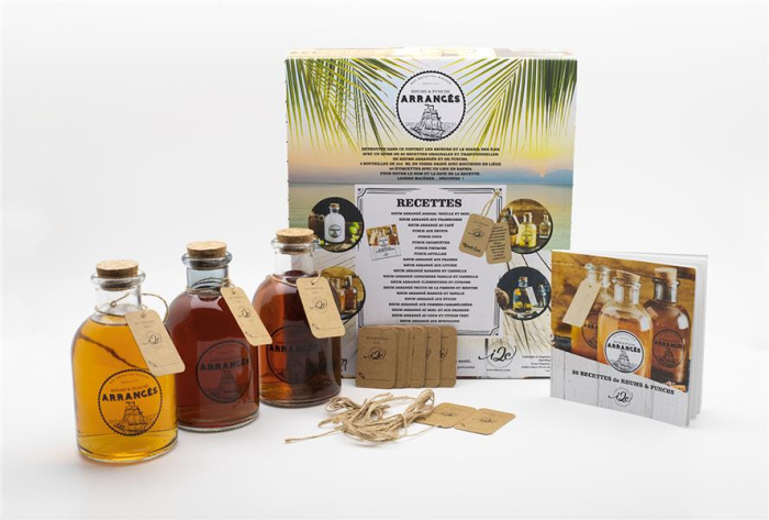 Emprunter Coffret Mes recettes maison Rhums & Punchs arrangés. Le livre de recettes avec 3 bouteilles de 550 m livre