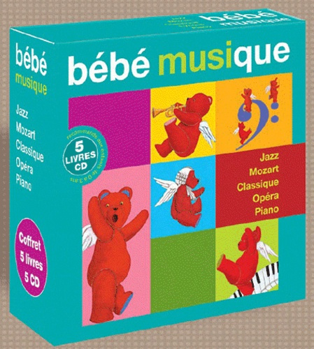 Emprunter Bébé musique. Coffret 5 livres-CD : Piano ; Opéra ; Classqiue ; Mozart ; Jazz, avec 5 CD audio livre