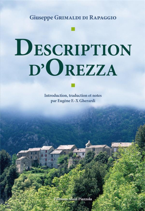 Emprunter Description d'Orezza livre