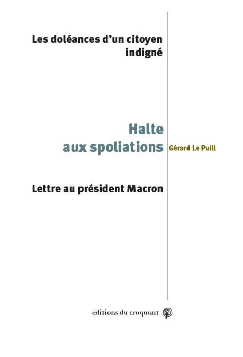Emprunter Halte aux spoliations ! Les doléances d'un citoyen indigné. Lettre au président Macron livre