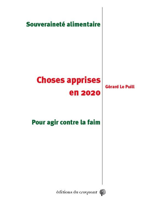 Emprunter Choses apprises en 2020. Souveraineté alimentaire. Pour agir contre la faim livre