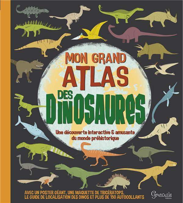 Emprunter Mon grand atlas des dinosaures. Avec un poster géant, une maquette de tricératops, le guide de local livre
