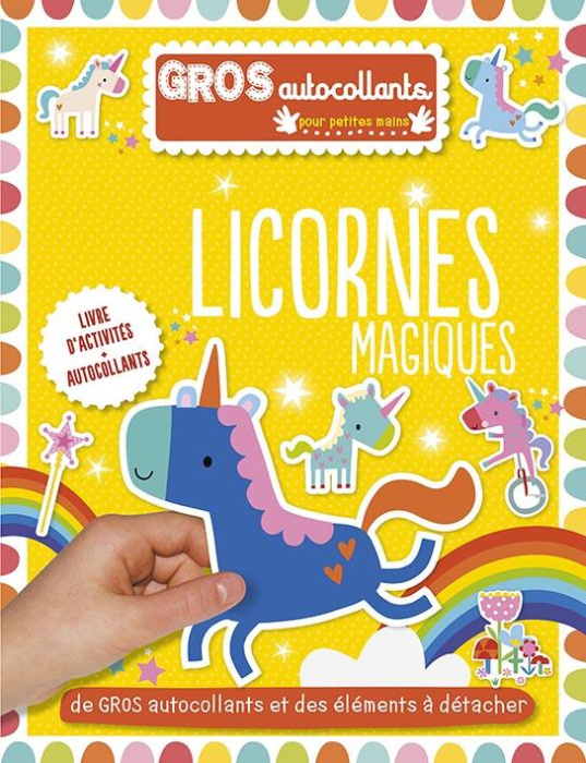 Emprunter Licornes magiques. De gros autocollants et des éléments à détacher livre