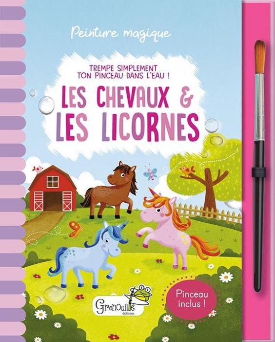 Emprunter Les chevaux & les licornes. Avec un pinceau inclus livre