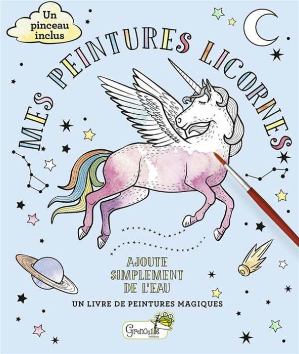Emprunter Mes peintures licornes. Ajoute simplement de l'eau. Avec un pinceau livre