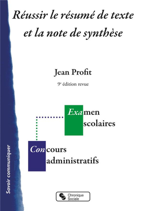 Emprunter Réussir le résumé de texte et la note de synthèse. 9e édition livre