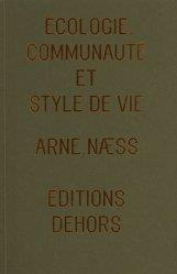 Emprunter Ecologie, communauté et style de vie livre