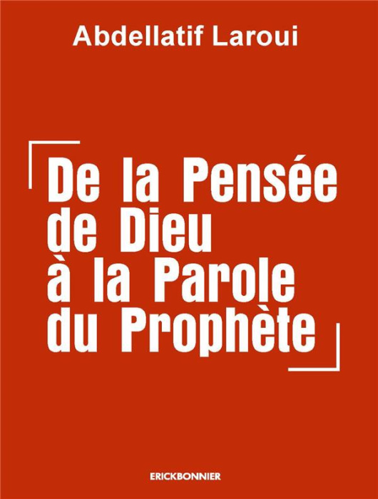 Emprunter De la pensée de Dieu à la parole du Prophète livre